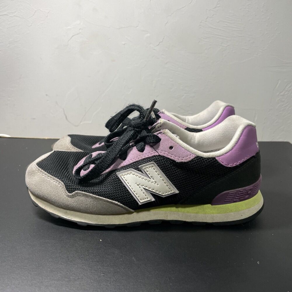 New Balance 515 Black Purple Running Sneakers Kids Size 2
